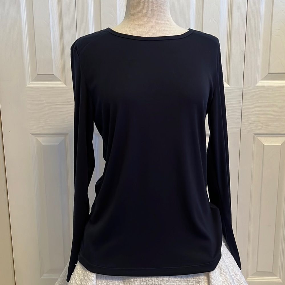 Joe Fresh Long Sleeve Navy Pullover Knit Too size XL